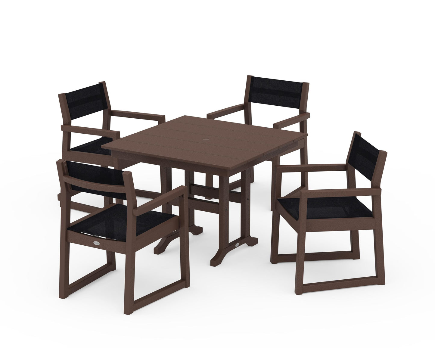 EDGE Sling Arm Chair 5-Piece Farmhouse Dining Set