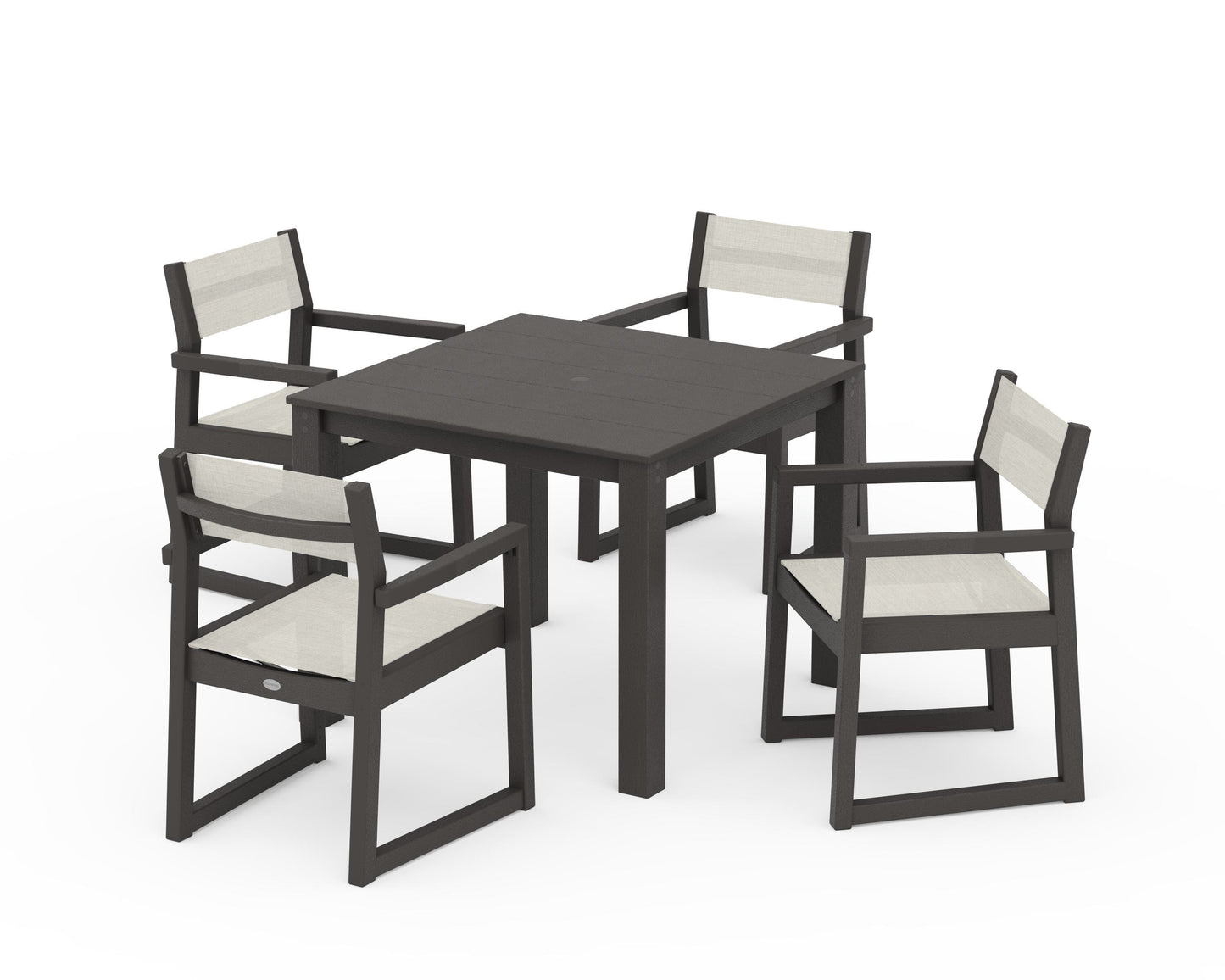 EDGE Sling Arm Chair 5-Piece Parsons Dining Set