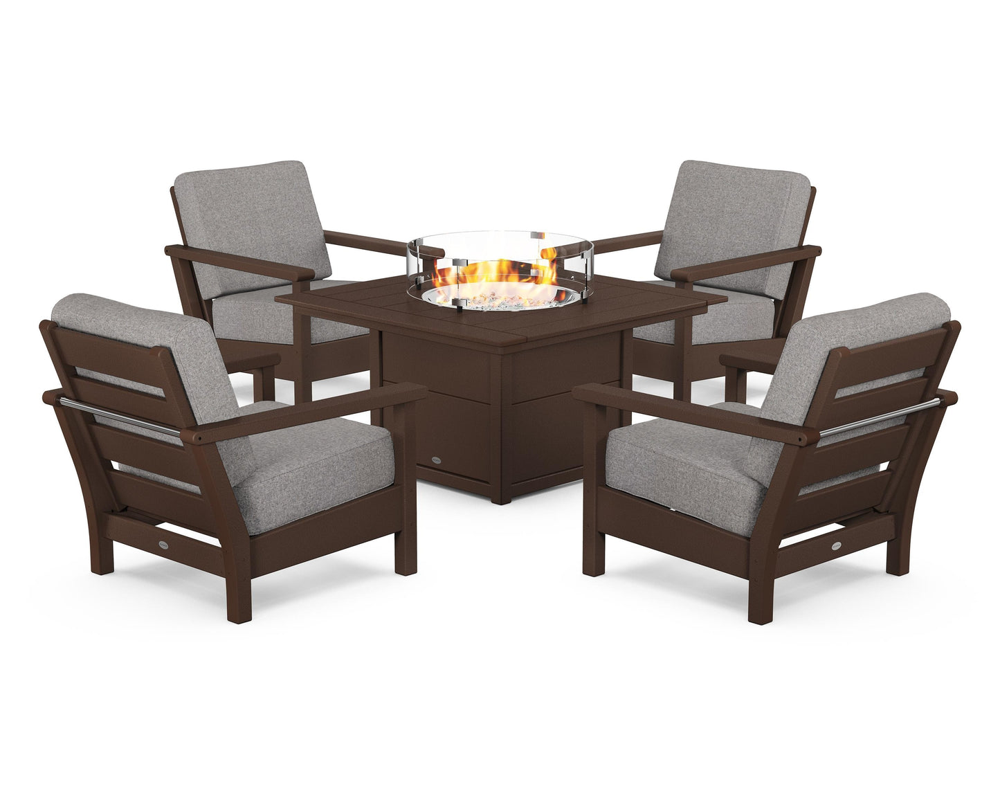 Harbour 5-Piece Conversation Set with Fire Pit Table