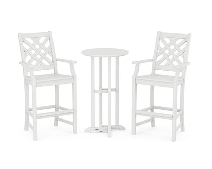 Wovendale 3-Piece Farmhouse Bar Set