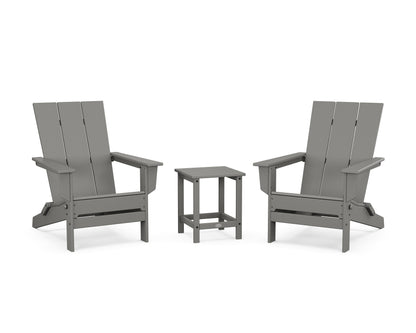 3-Piece Modern Studio Folding Adirondack Set