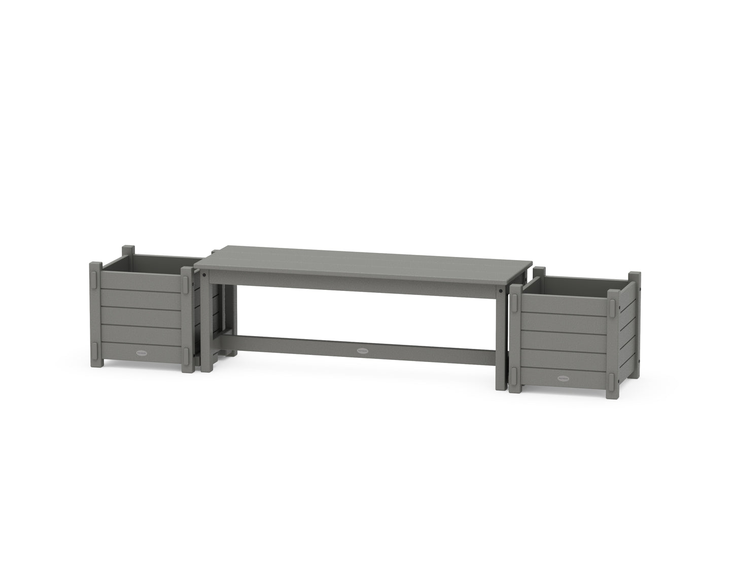 48" Nautical Straight Planter Bench Set