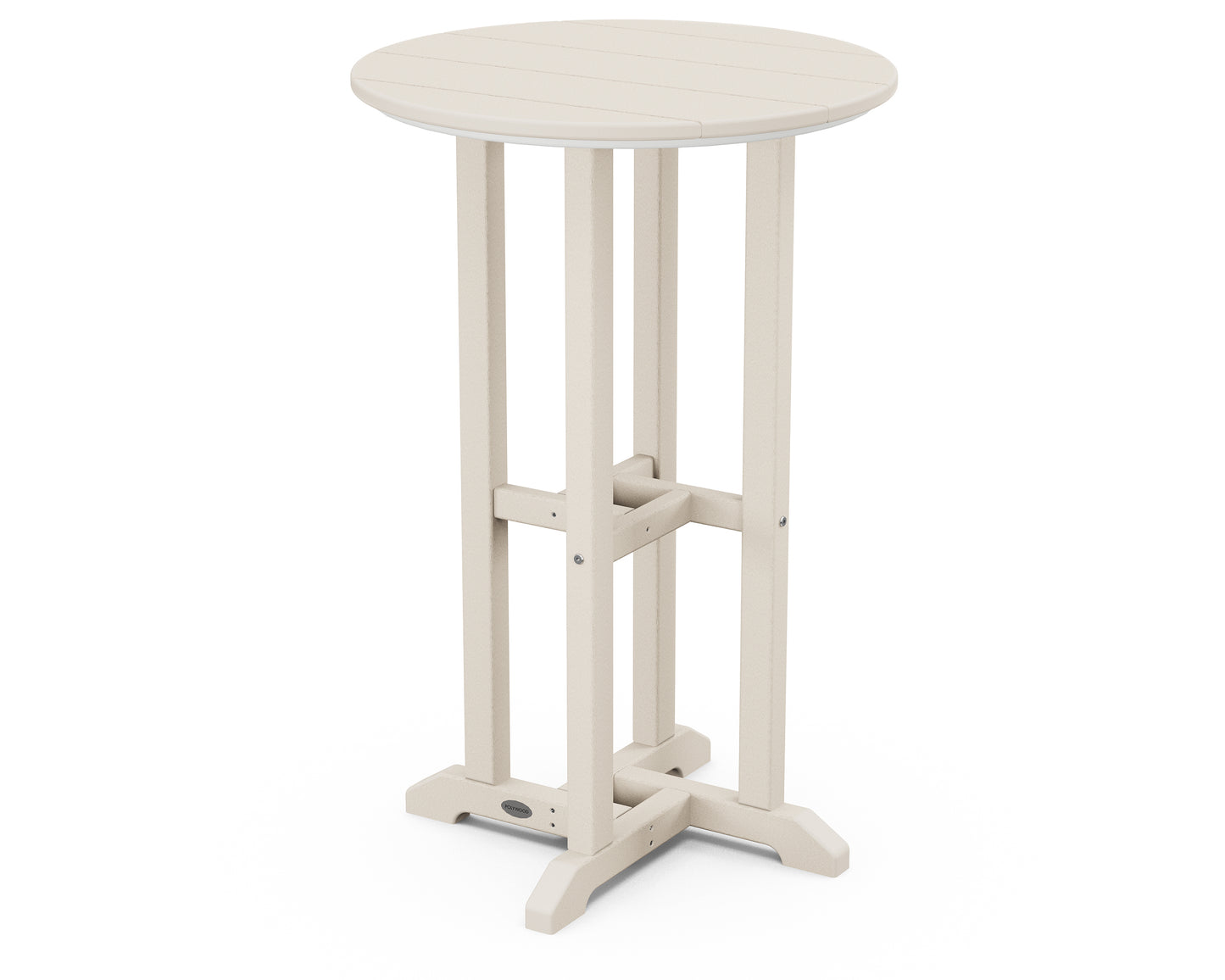 24" Round Farmhouse Counter Bistro Table