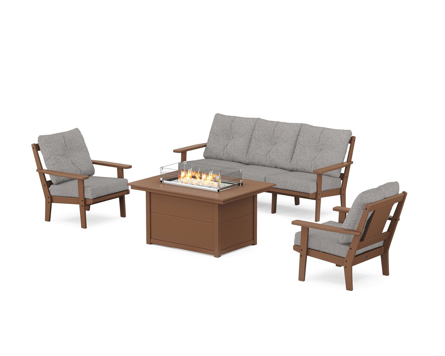 Prairie Deep Seating Fire Pit Table Set
