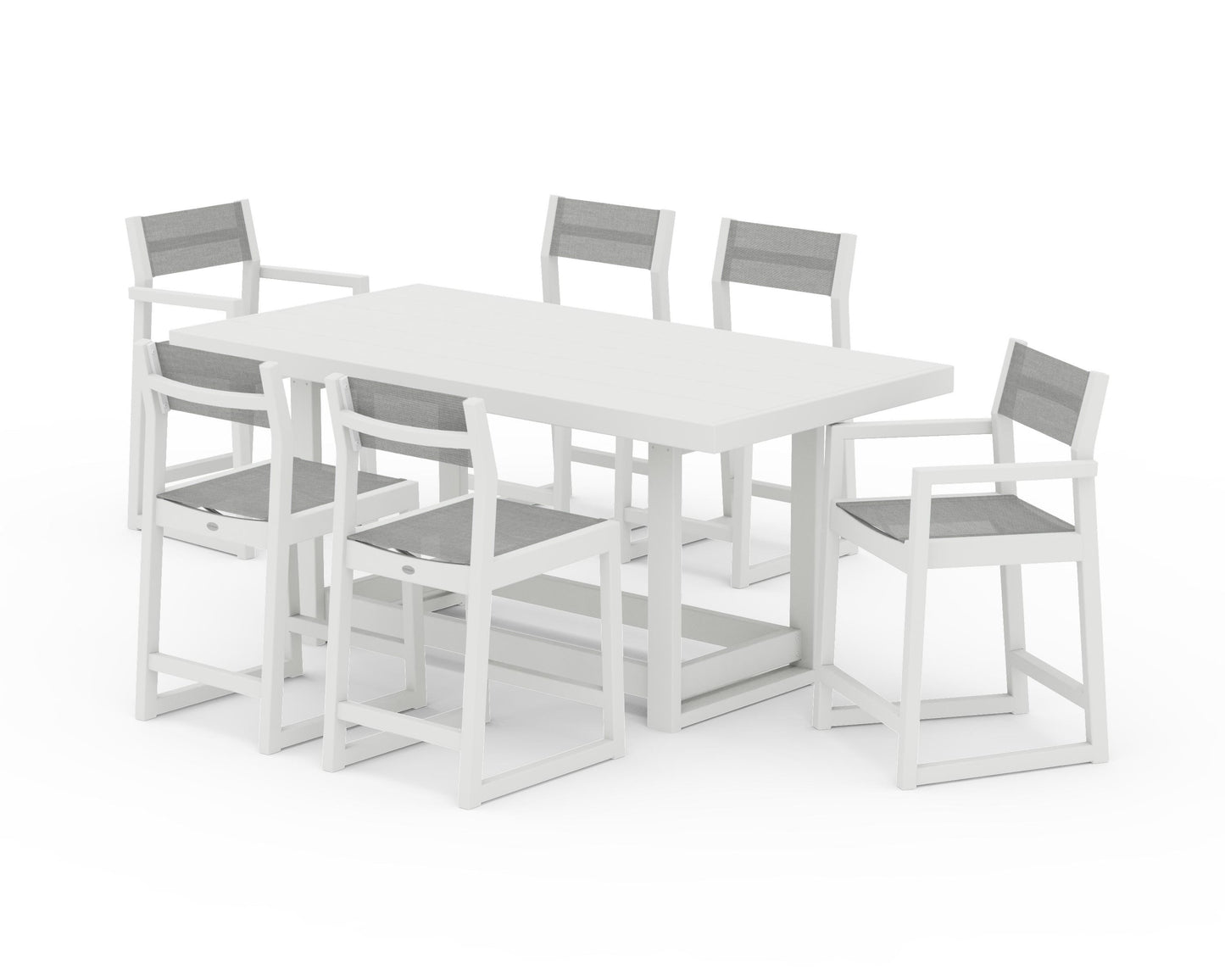 EDGE Sling 7-Piece Counter Table Set