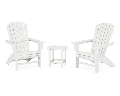 Nautical 3-Piece Curveback Adirondack Set