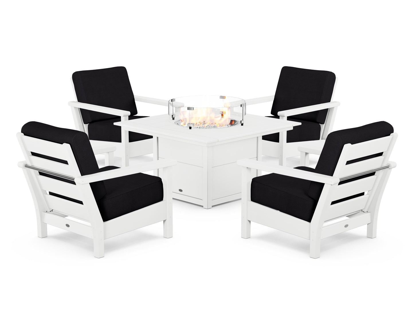 Harbour 5-Piece Conversation Set with Fire Pit Table