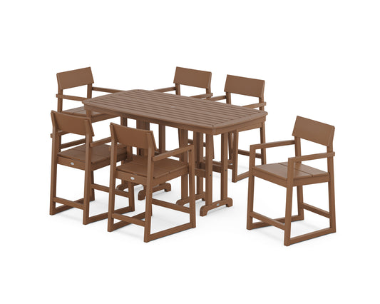 EDGE Arm Chair 7-Piece Counter Set