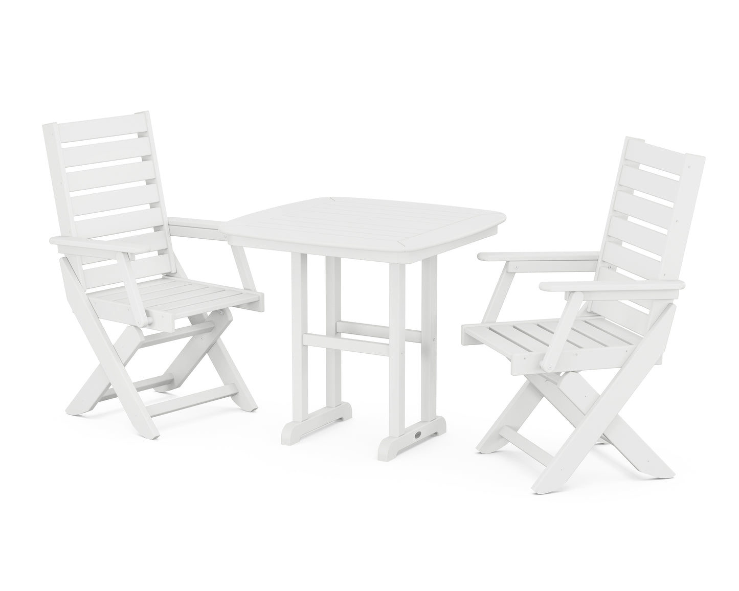 Captain Folding Chair 3-Piece Dining Set