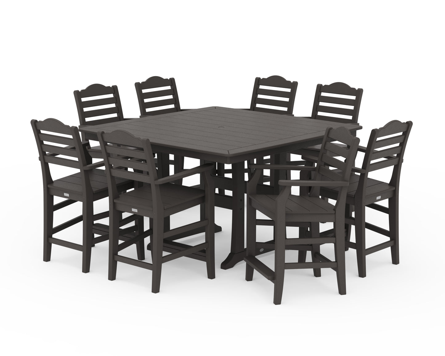 Savannah 9-Piece Square Counter Set with Trestle Legs