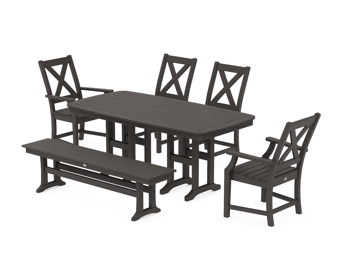 Braxton 6-Piece Dining Set with Bench