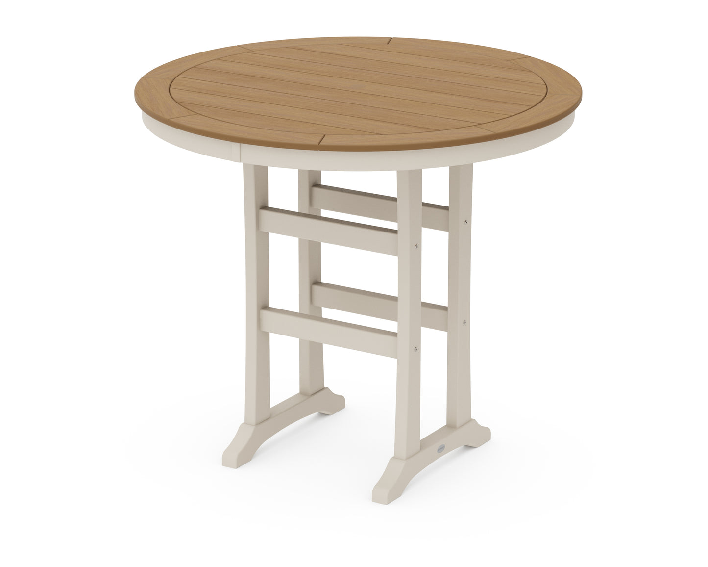 Nautical Trestle 48" Round Bar Table