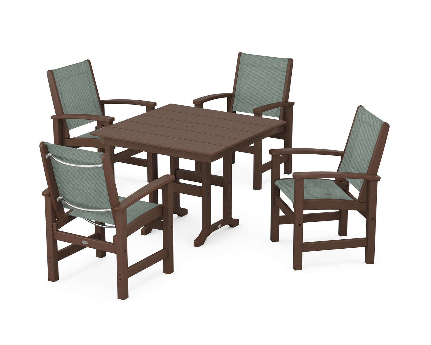 Coastal 5-Piece Farmhouse Dining Set