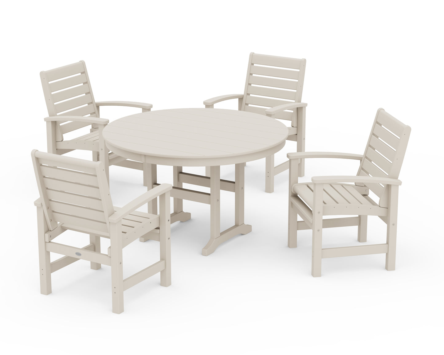 Signature 5-Piece Round Farmhouse Dining Set