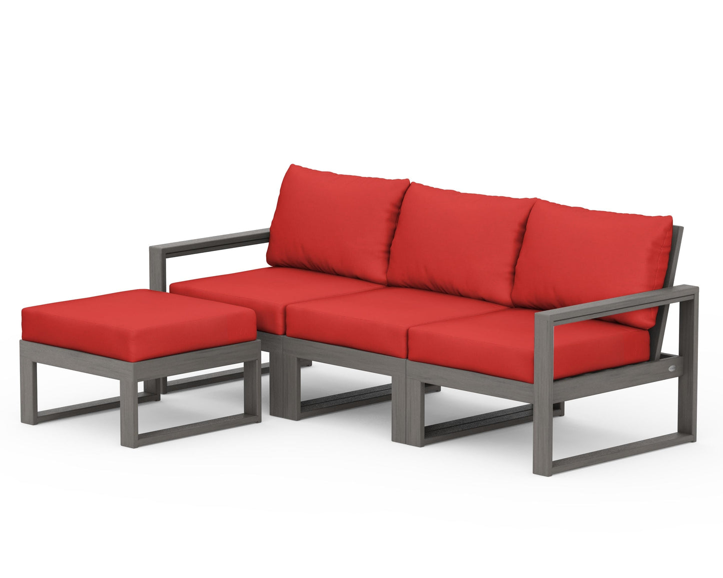 EDGE 4-Piece Modular Deep Seating Set with Ottoman