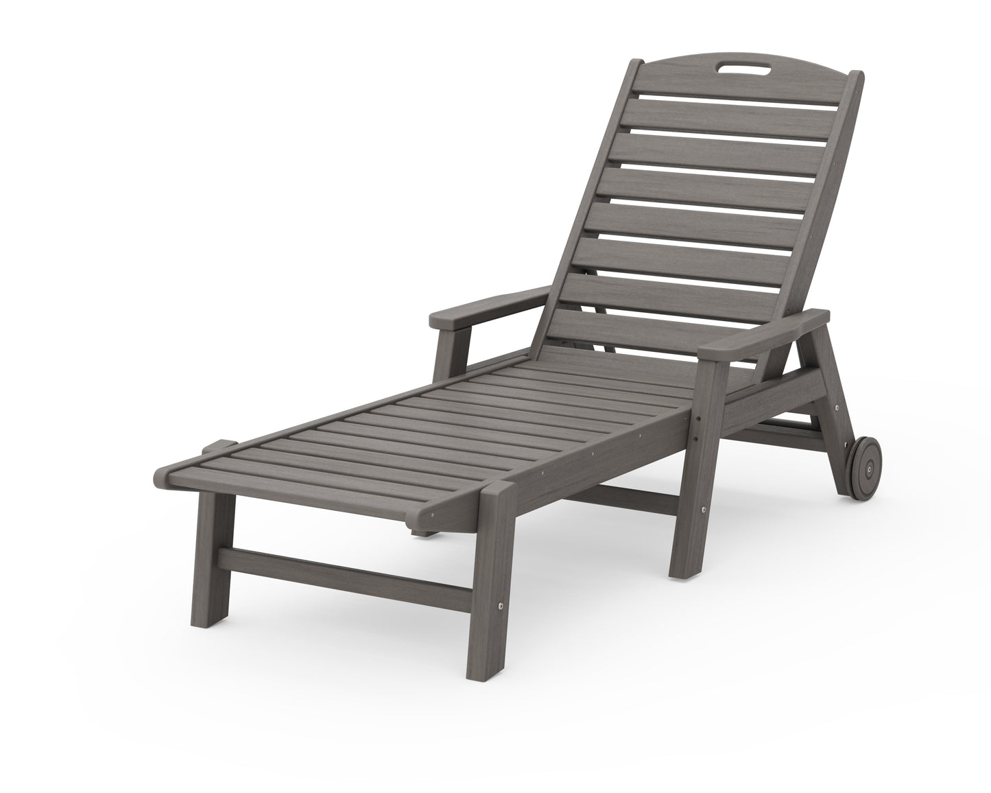 Nautical Chaise with Arms & Wheels