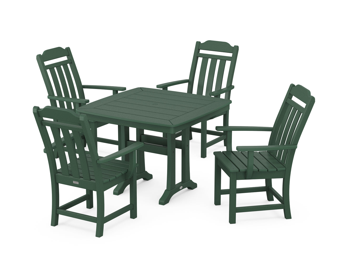 Country Living 5-Piece Dining Set with Trestle Legs