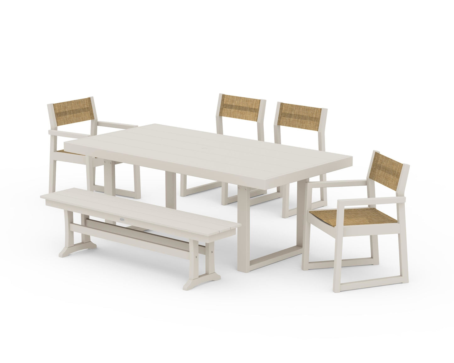 EDGE Sling 6-Piece Dining Set with Bench
