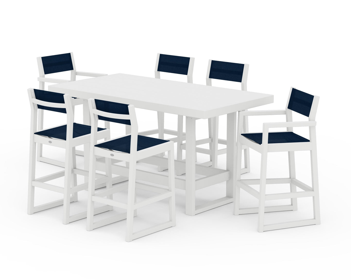 EDGE Sling 7-Piece Bar Table Set