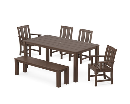 Mission 6-Piece Parsons Dining Set with Bench