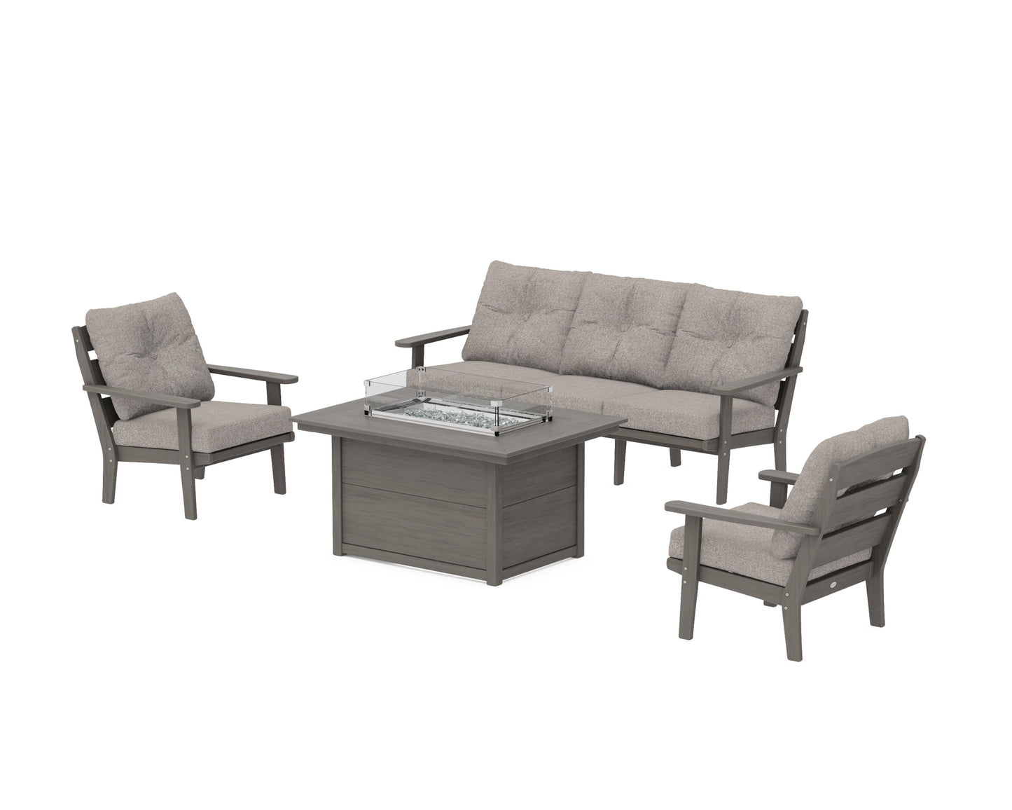 Lakeside Deep Seating Fire Pit Table Set