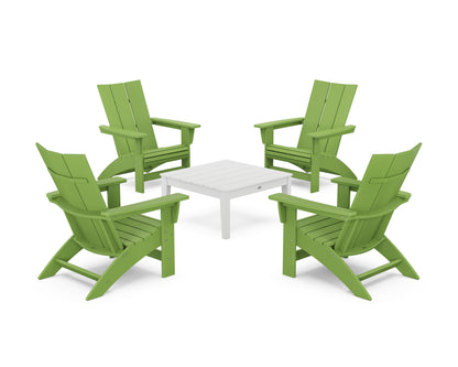 5-Piece Modern Grand Adirondack Chair Conversation Group