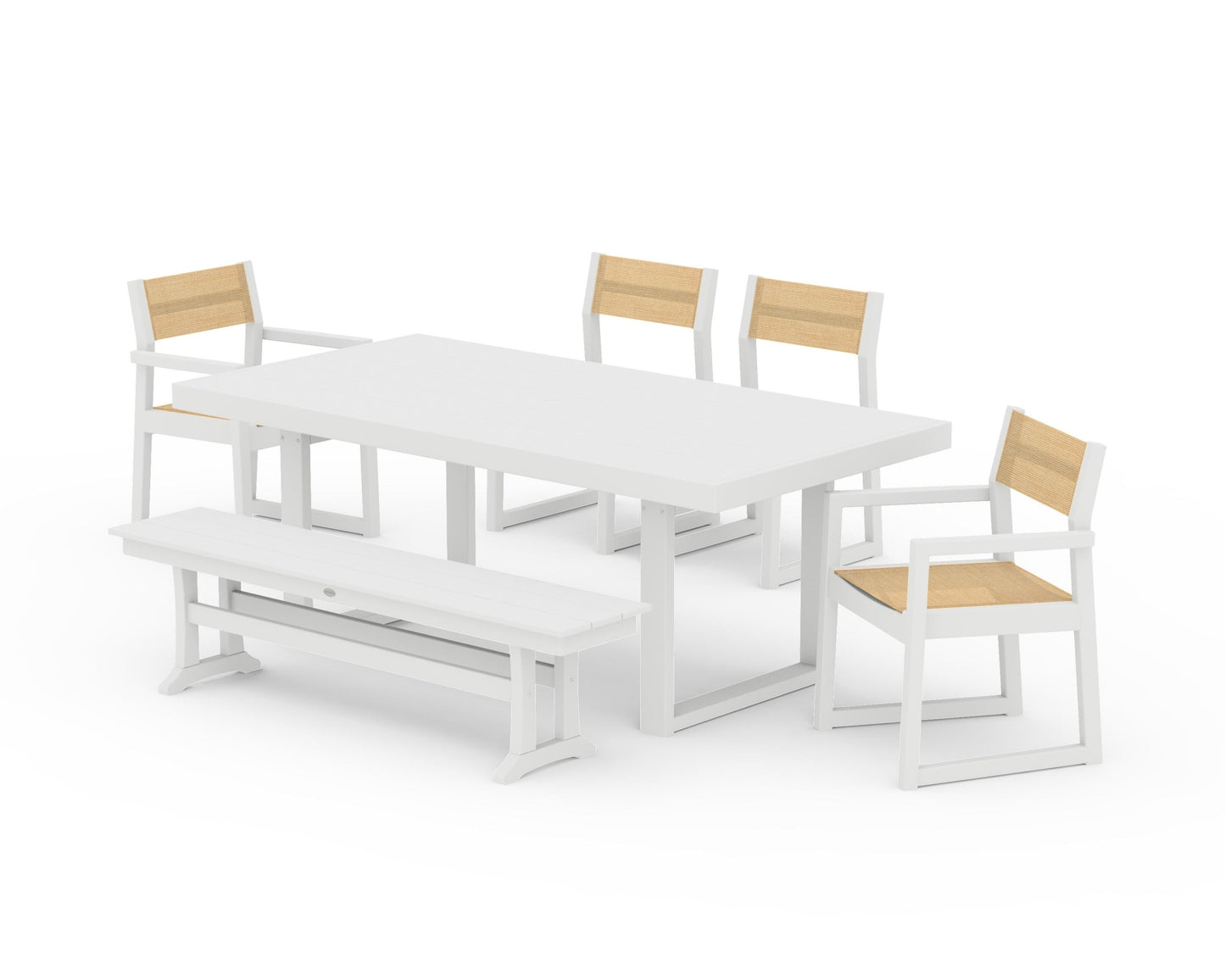 EDGE Sling 6-Piece Dining Set with Bench