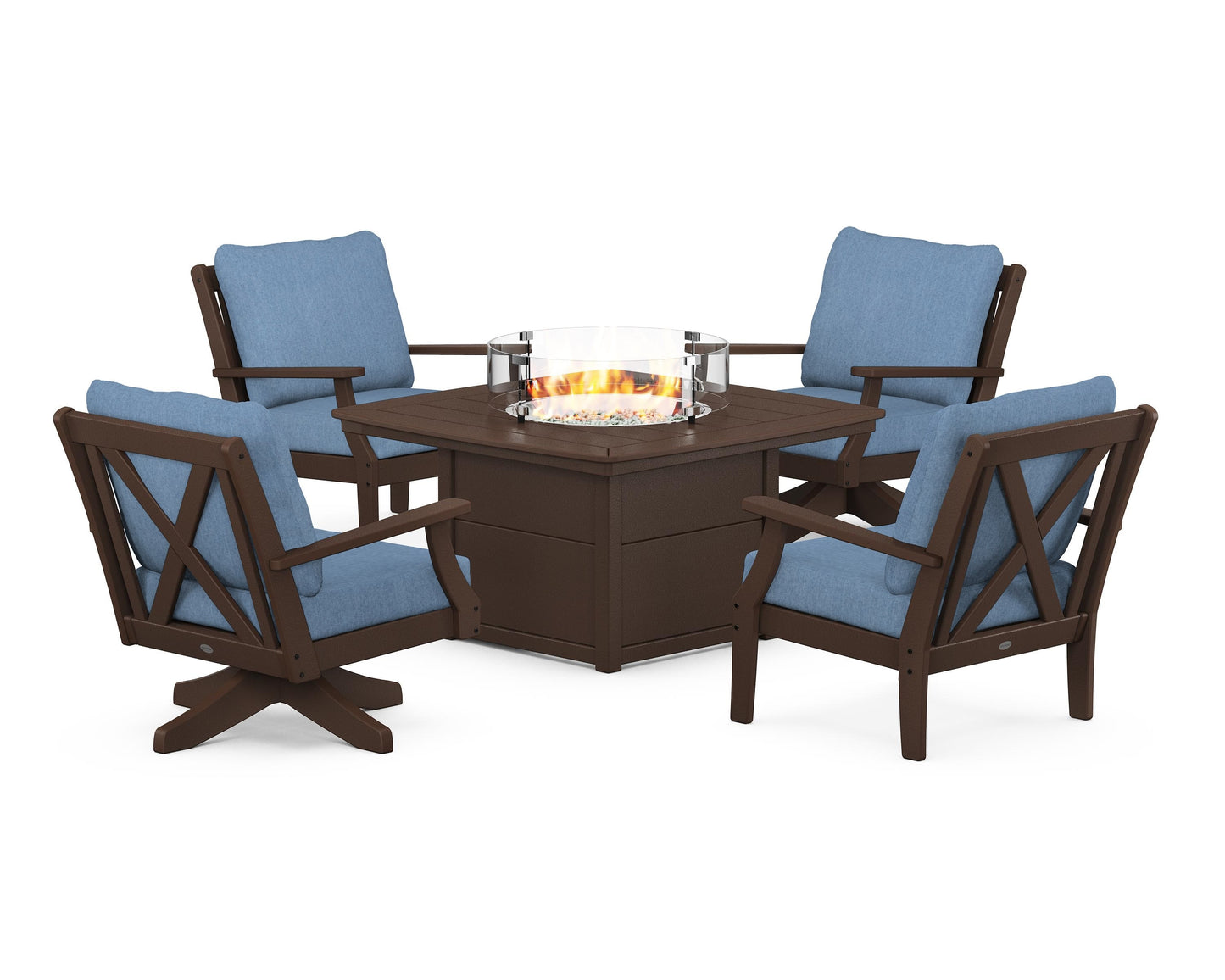 Braxton 5-Piece Deep Seating Set with Fire Table