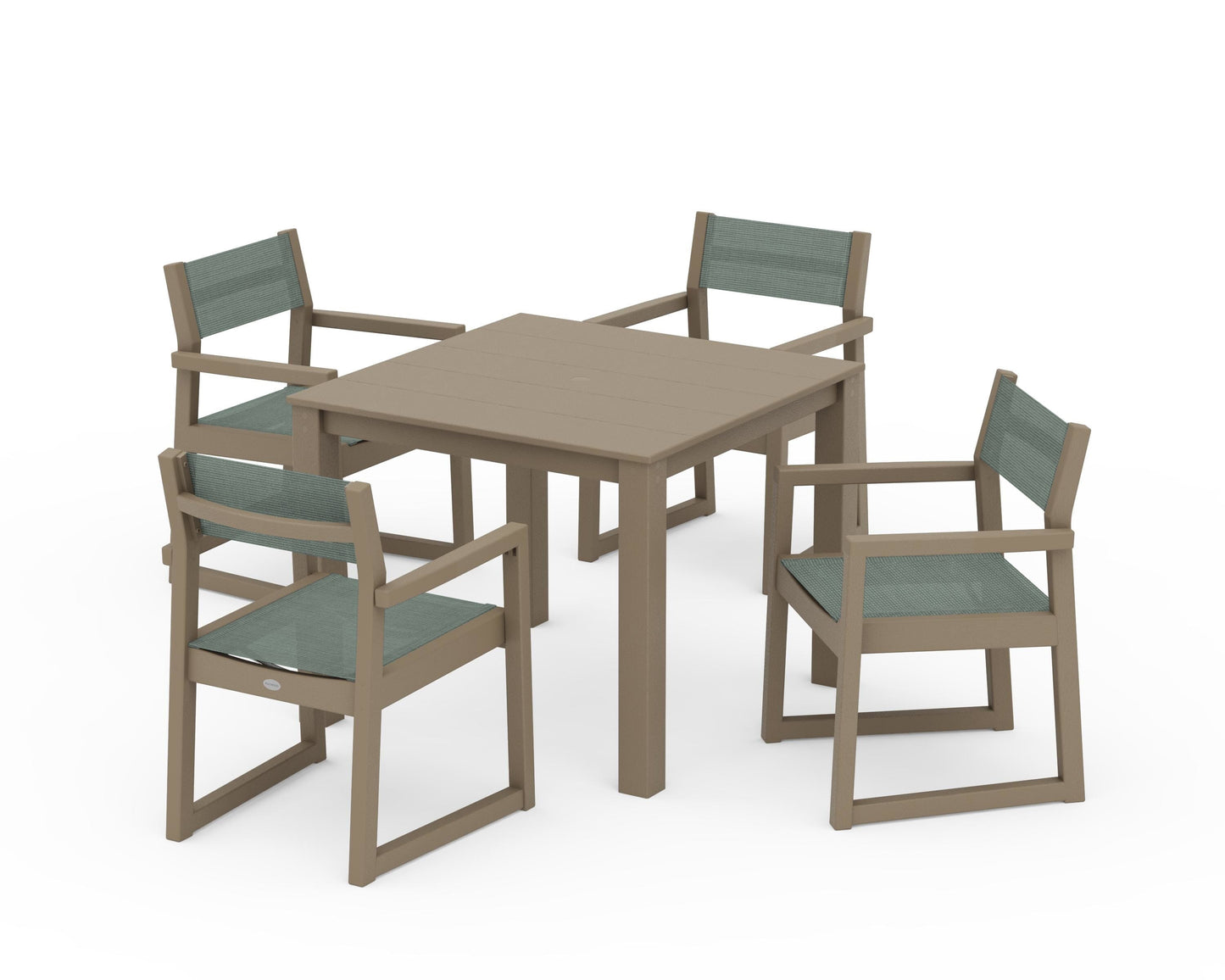 EDGE Sling Arm Chair 5-Piece Parsons Dining Set