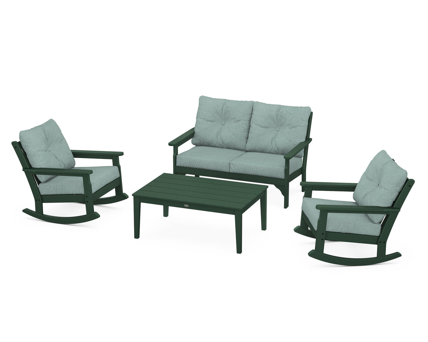 Vineyard 4-Piece Deep Seating Rocking Chair Set