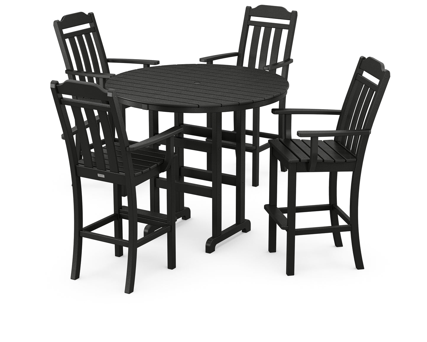 Cottage 5-Piece Round Farmhouse Bar Set