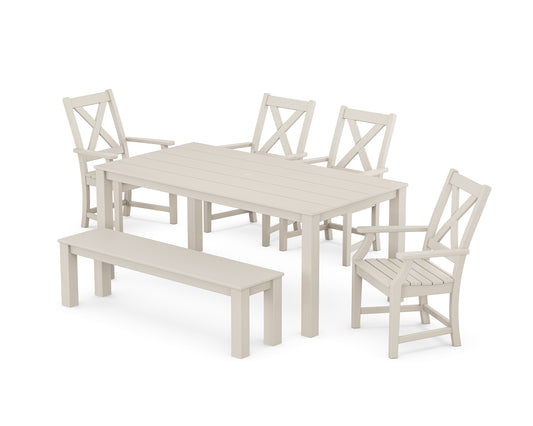 Braxton 6-Piece Parsons Dining Set with Bench