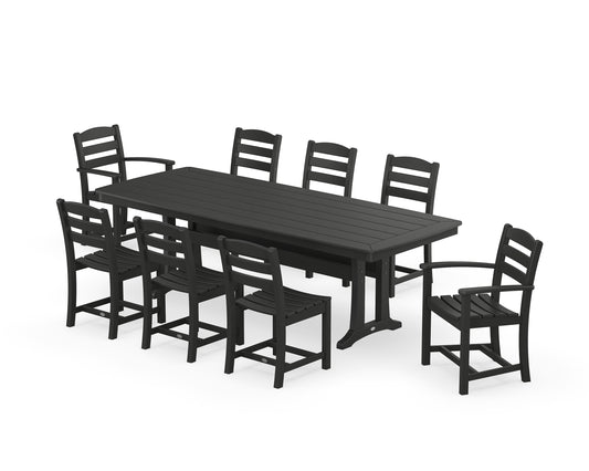 La Casa CafÃ© 9-Piece Dining Set with Trestle Legs