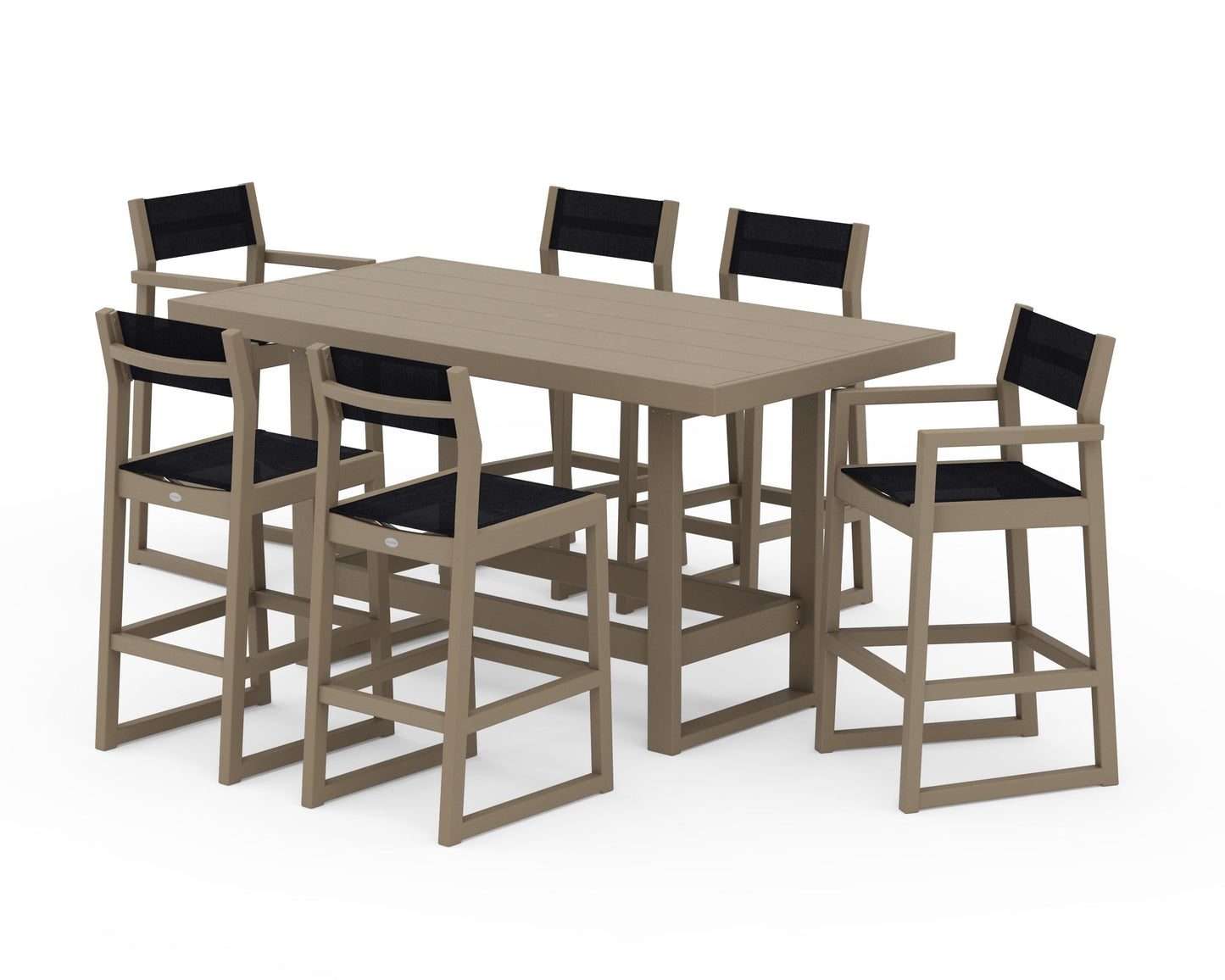 EDGE Sling 7-Piece Bar Table Set