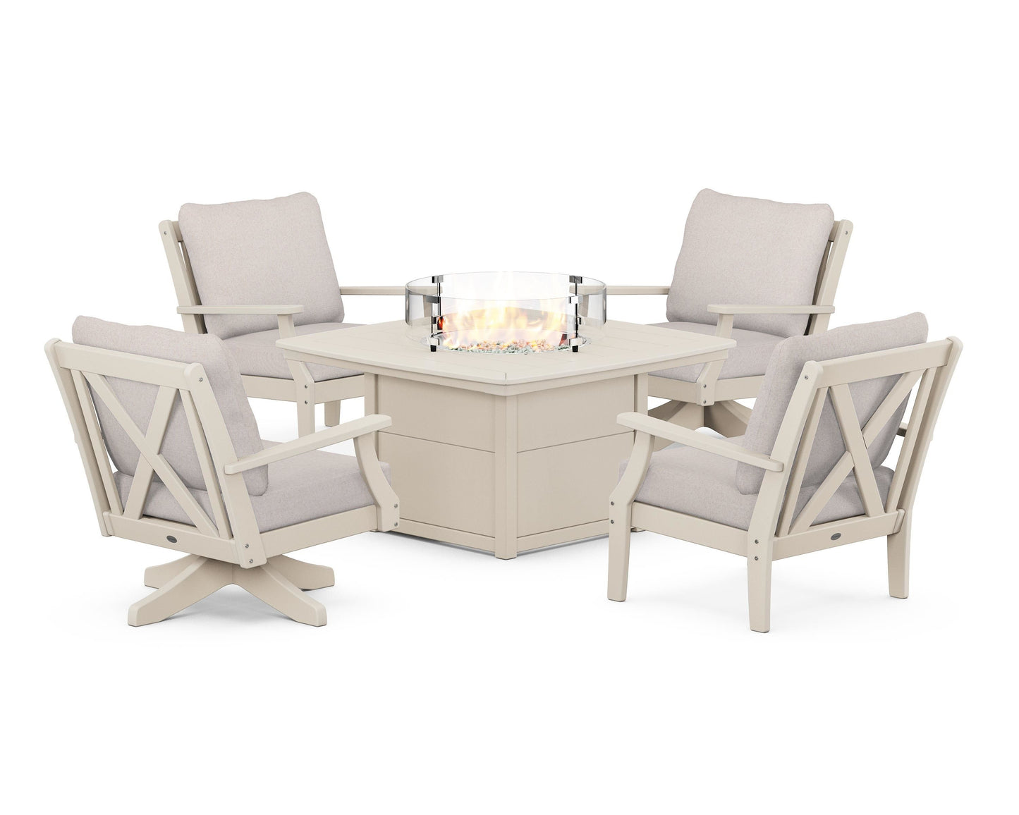 Braxton 5-Piece Deep Seating Set with Fire Table