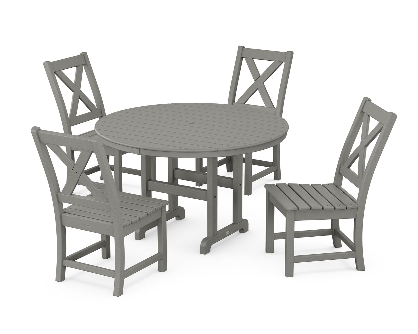 Braxton Side Chair 5-Piece Round Dining Set