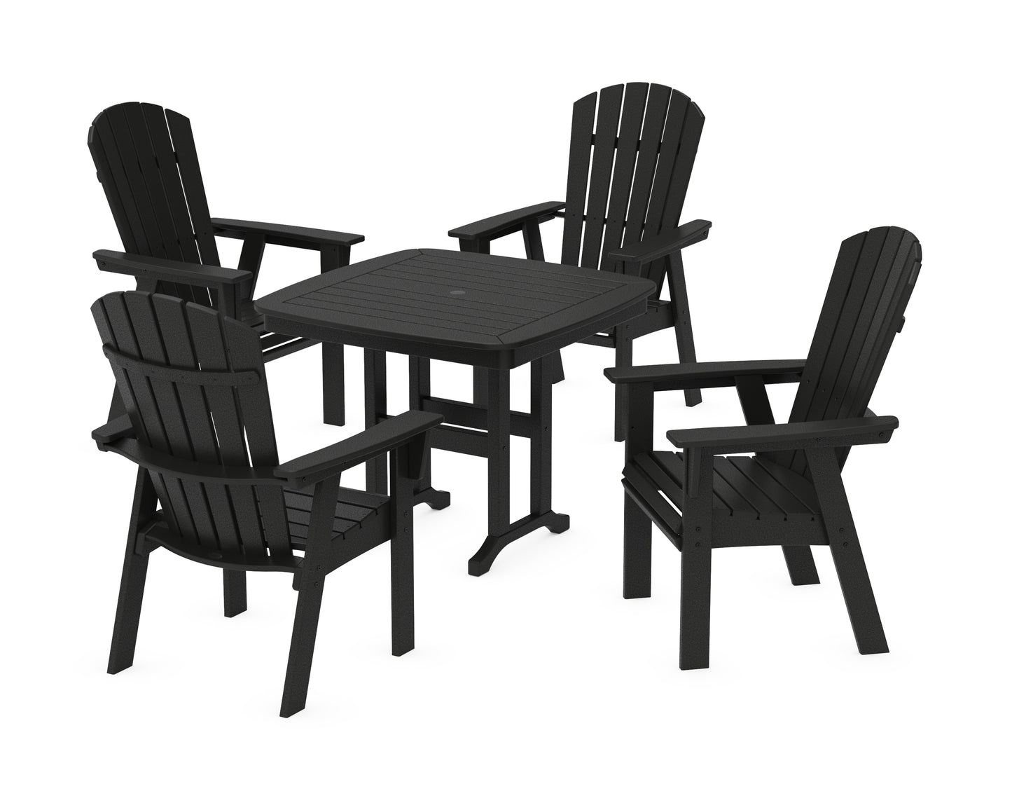 Nautical Curveback Adirondack 5-Piece Dining Set