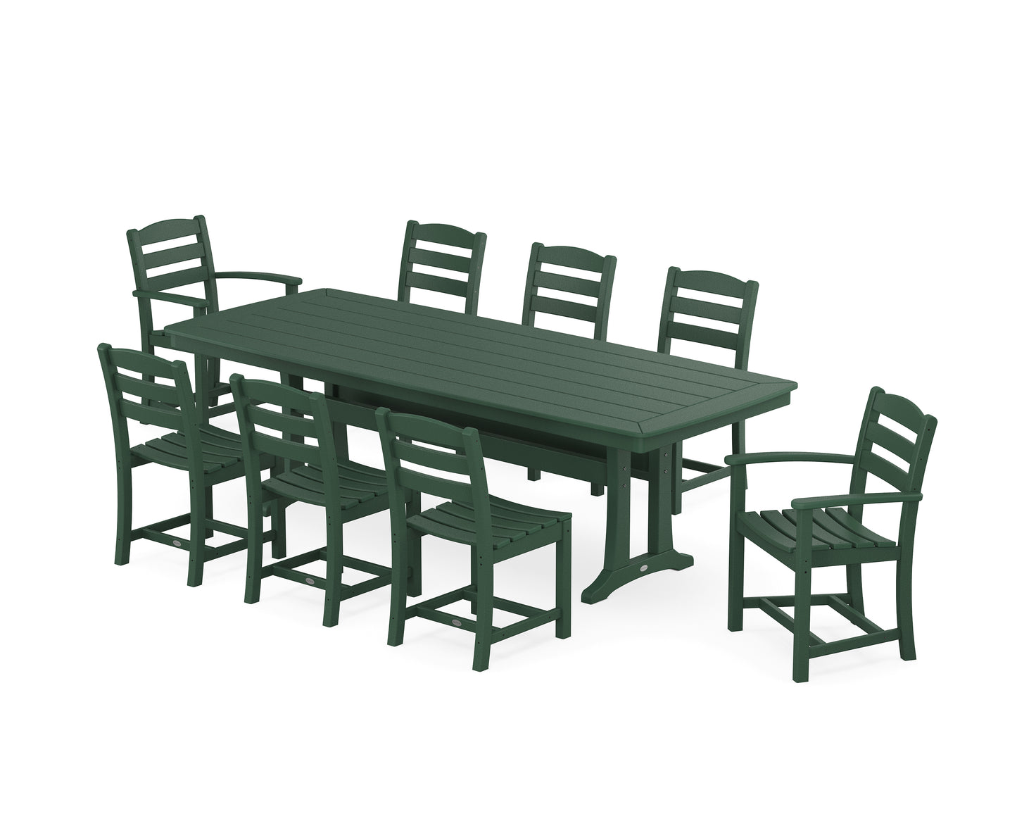 La Casa CafÃ© 9-Piece Dining Set with Trestle Legs