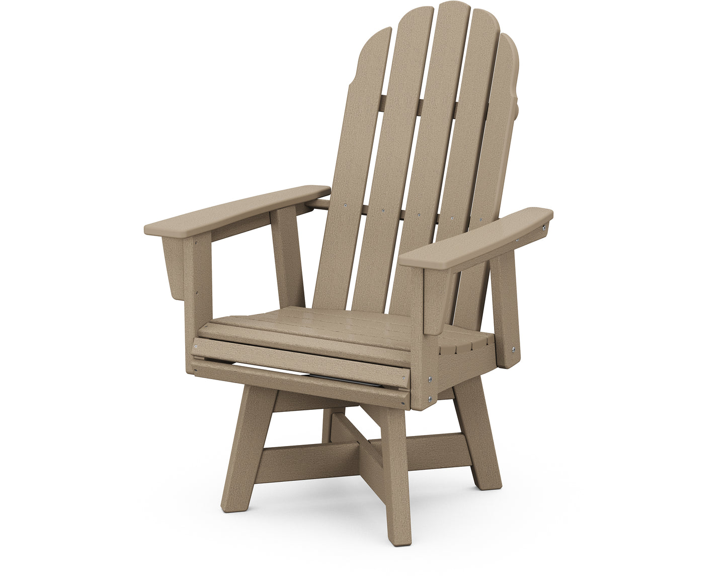 Vineyard Curveback Adirondack Swivel Dining Chair