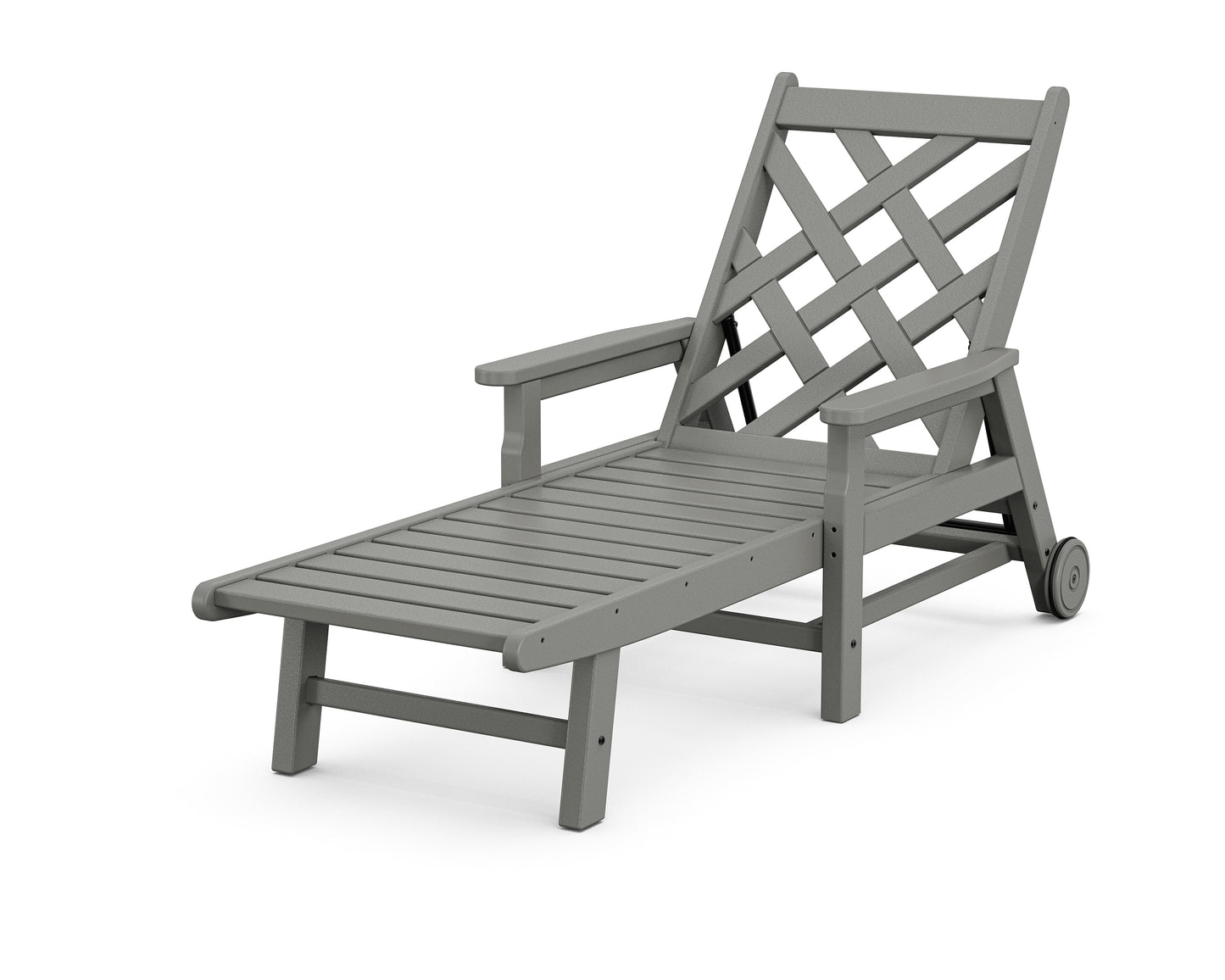Wovendale Chaise with Arms and Wheels