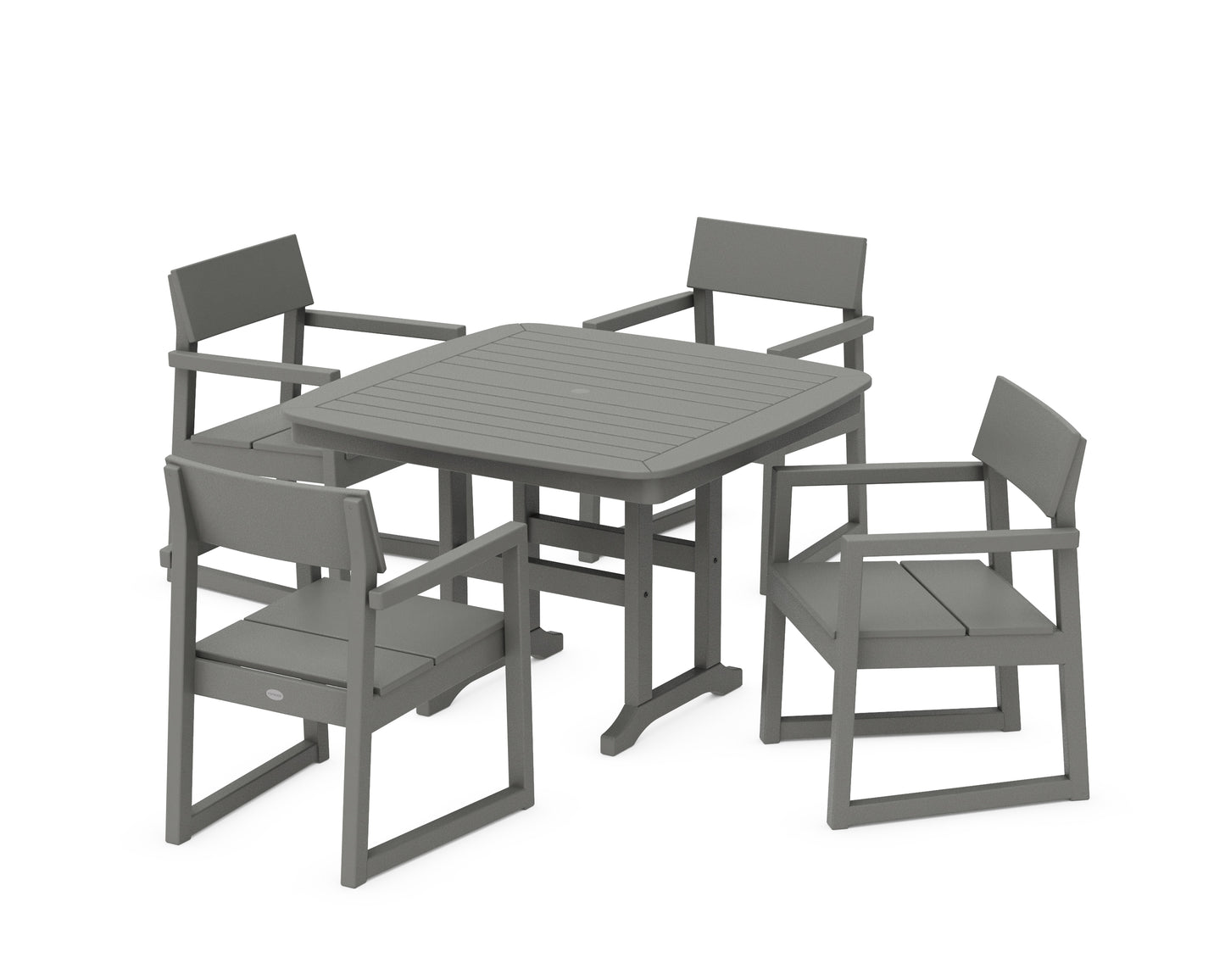 EDGE 5-Piece Dining Set with Trestle Legs