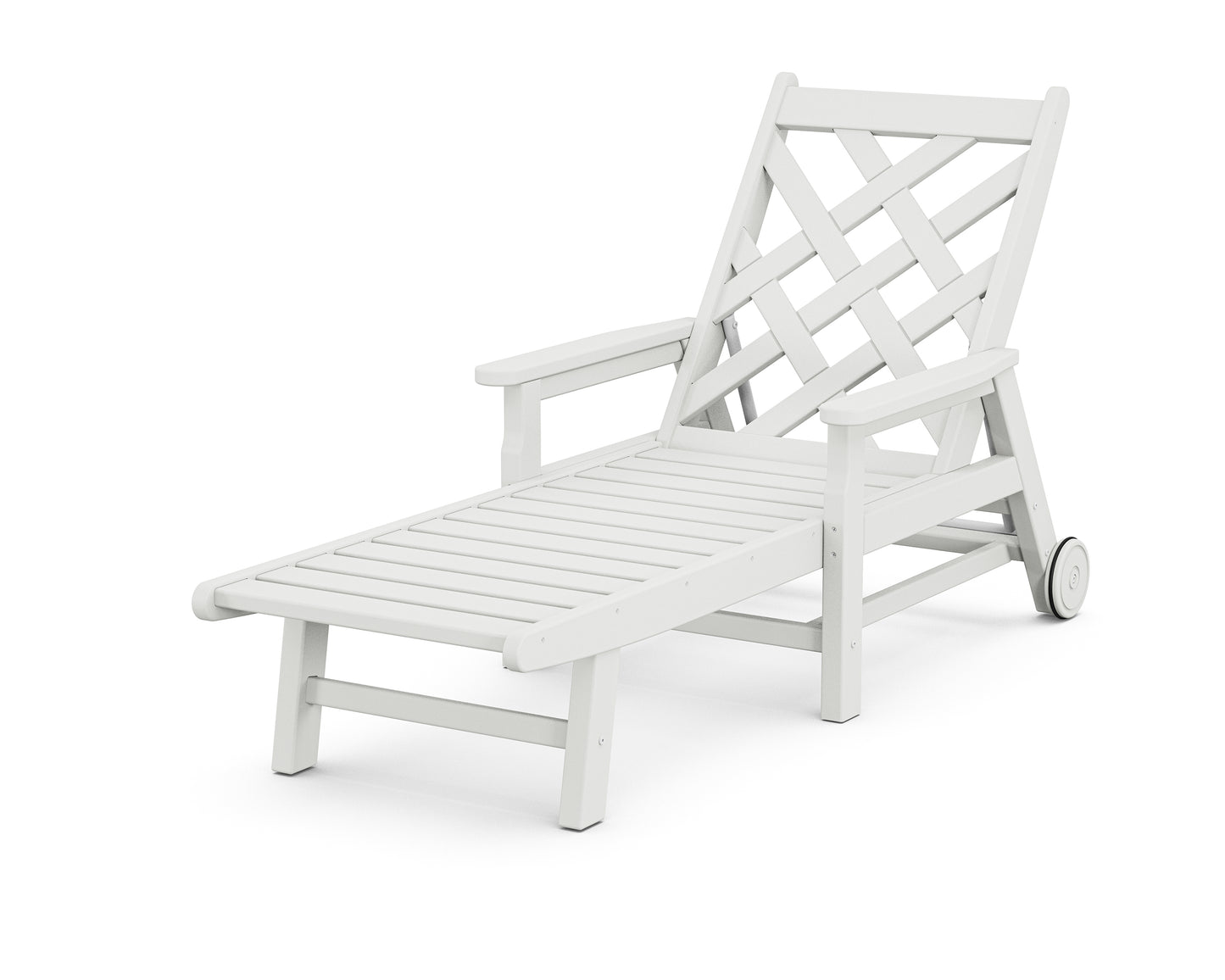Wovendale Chaise with Arms and Wheels