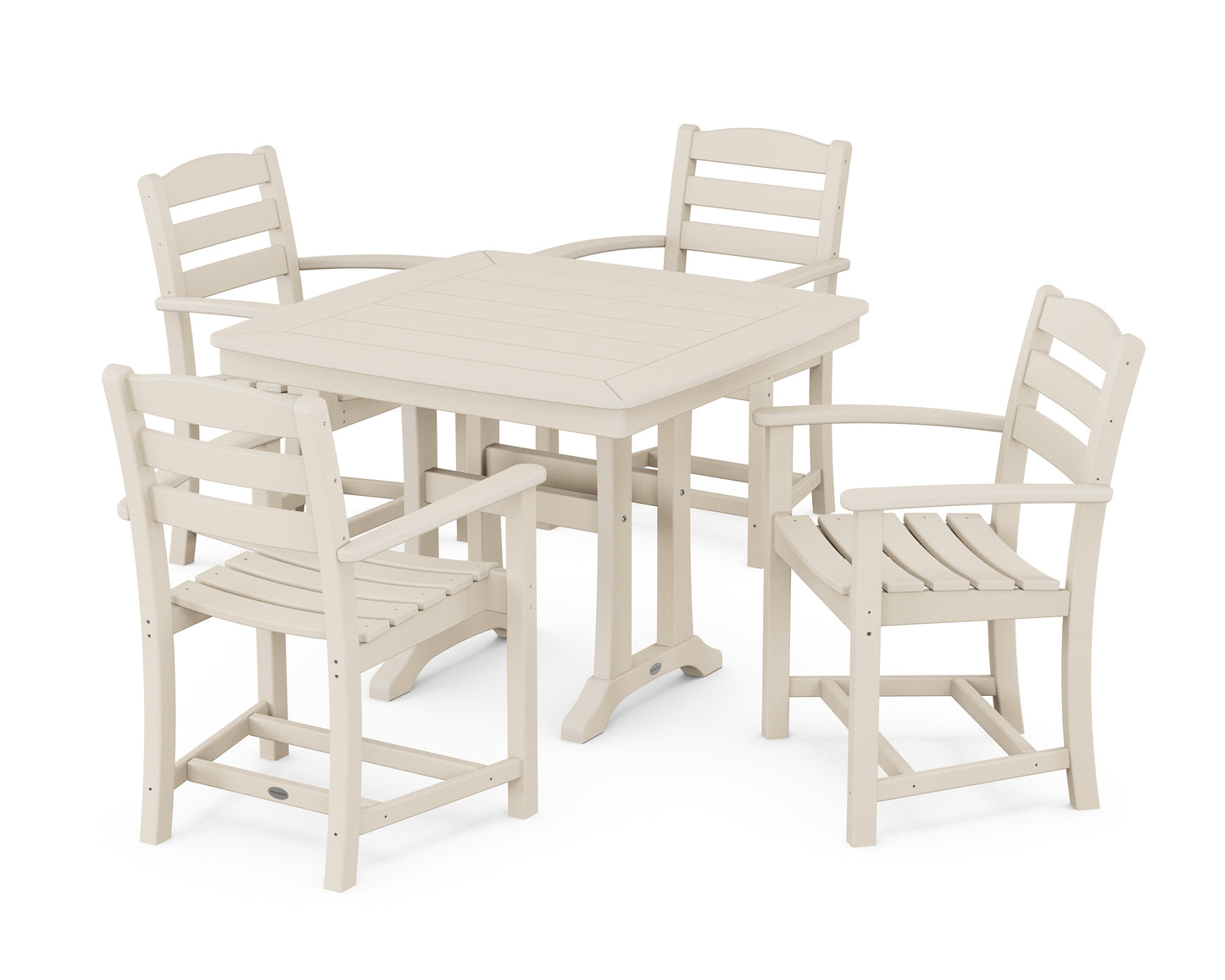 La Casa CafÃ© 5-Piece Dining Set with Trestle Legs