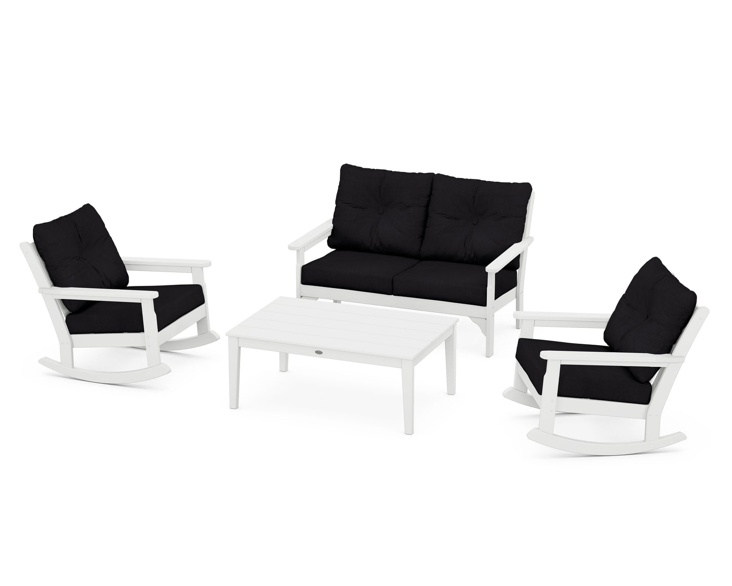 Vineyard 4-Piece Deep Seating Rocking Chair Set