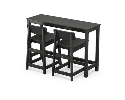 Modern Studio Urban Lowback Counter Chair 3-Piece Balcony Set