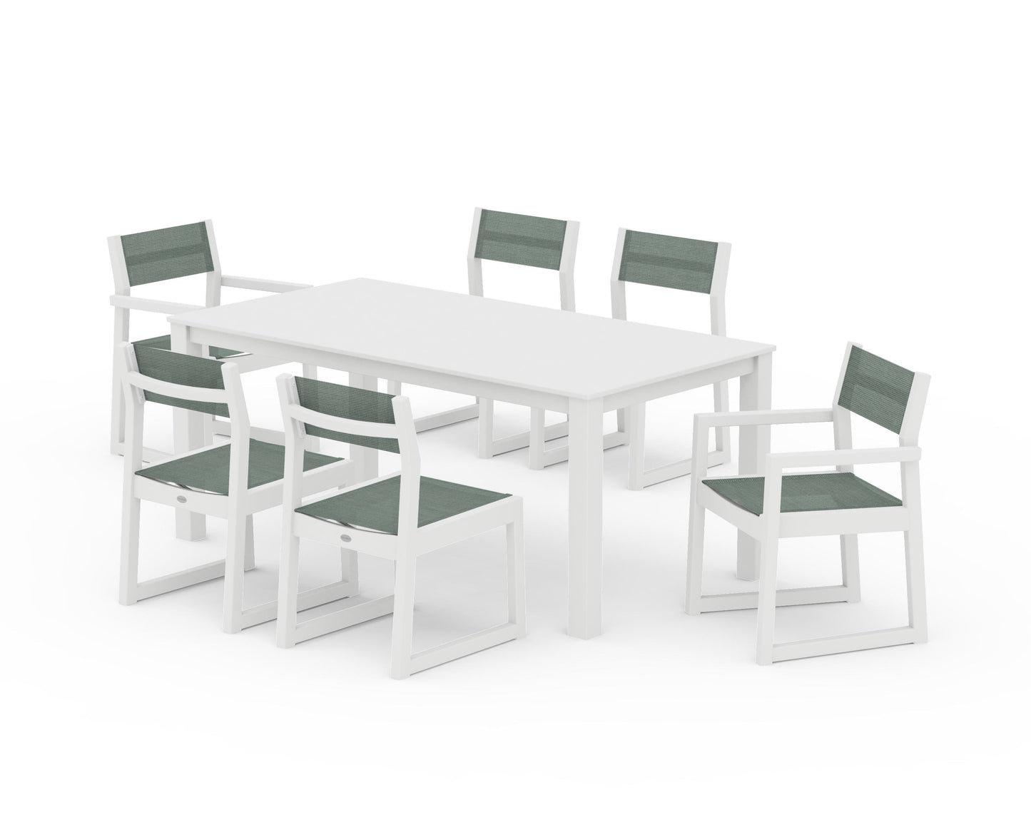 EDGE Sling 7-Piece Parsons Dining Set