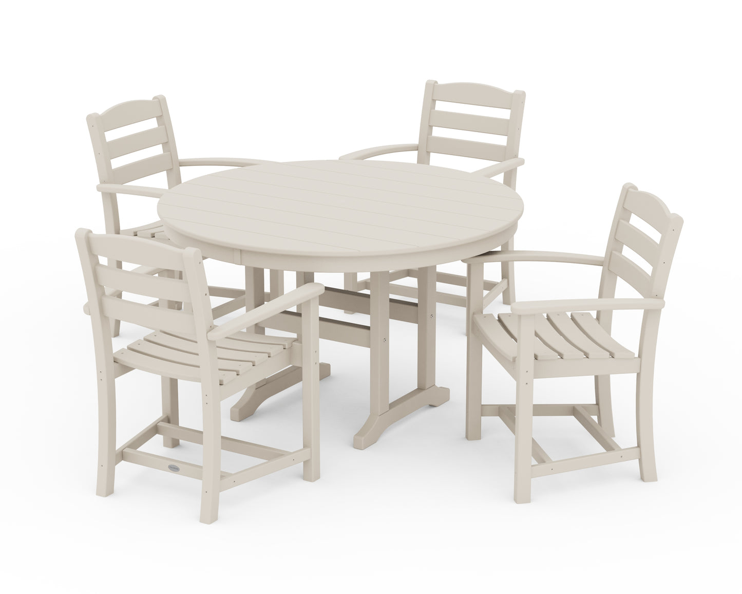 La Casa CafÃ© 5-Piece Round Farmhouse Dining Set