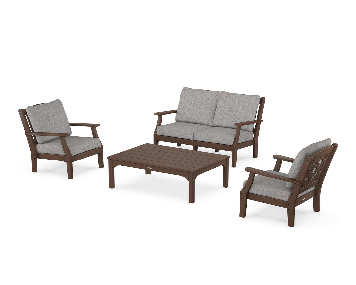 Chinoiserie 4-Piece Deep Seating Set with Loveseat