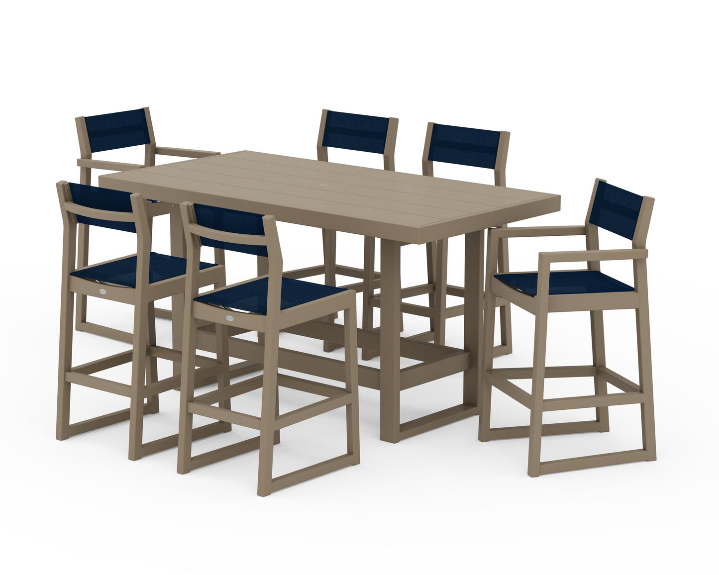 EDGE Sling 7-Piece Bar Table Set