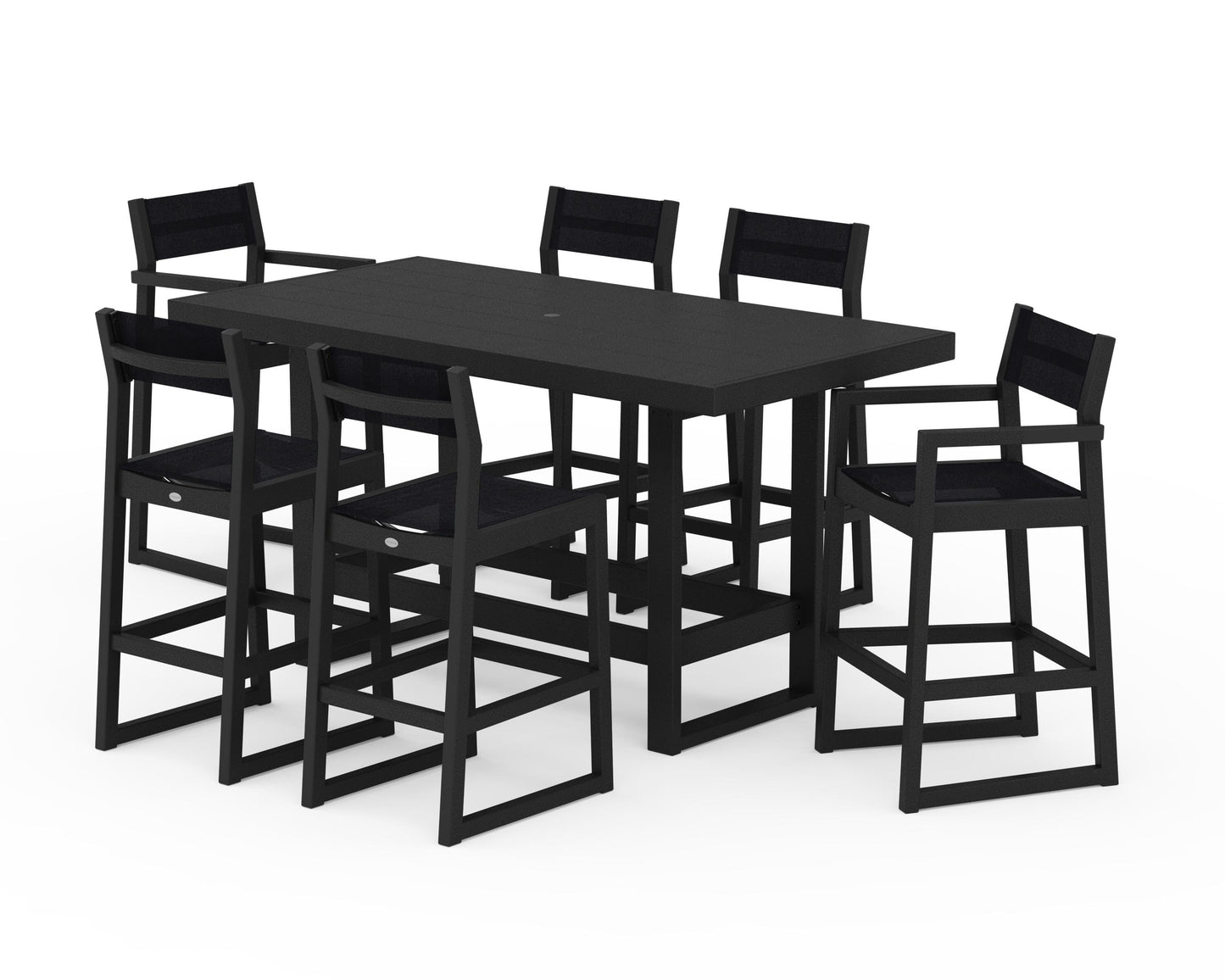 EDGE Sling 7-Piece Bar Table Set